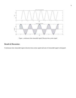 Digital signal Processing all matlab code with Lab report | PDF
