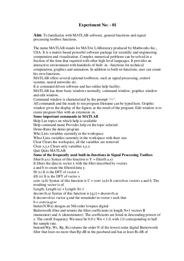 Dsp lab manual
