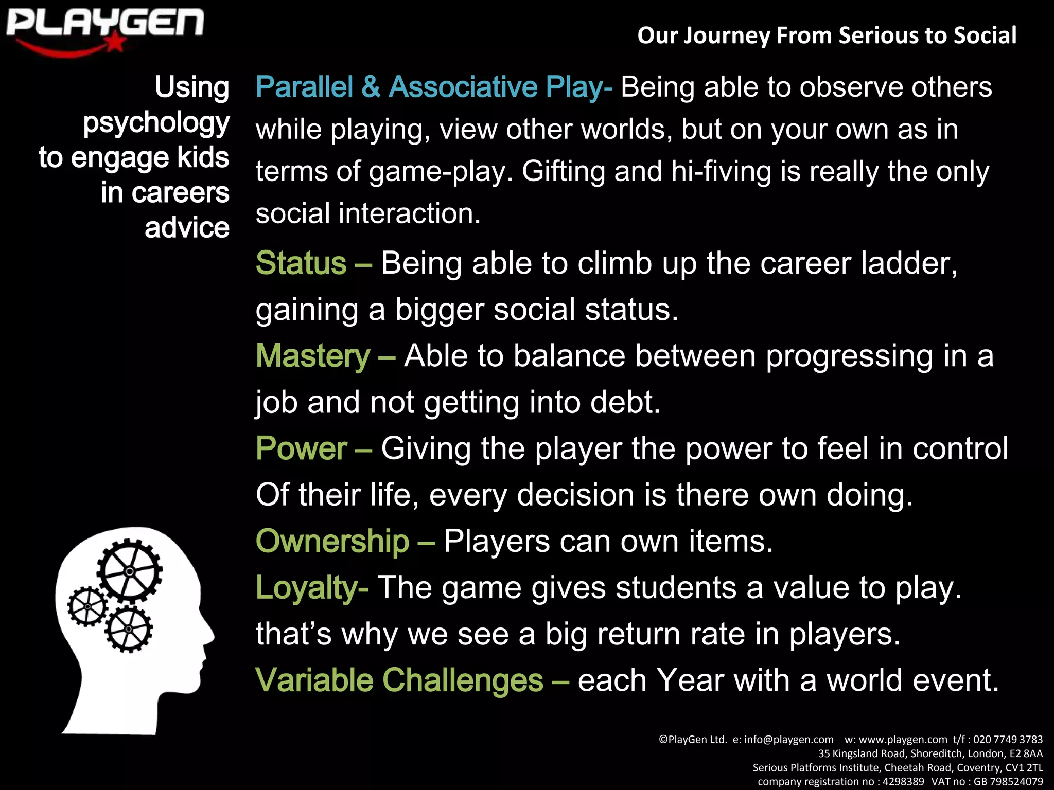 Just add Salt.The just add saltmethodology. “It’s nice but adding salt makes it better.”We see many companies, sites andbrands using this method inGamification. We don’tname andshame!Just add game mechanics^By adding game mechanics just doesn't cut itPeople aren’t going to play agame on brushing their teeth –If they brush their teeth alreadyeveryday.
