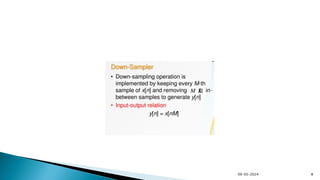 DSP Module -5 Multirate Signal Processing and its applications | PDF