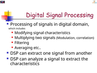 Comprehensive Overview of Digital Signal Processing and DSP Processors ...