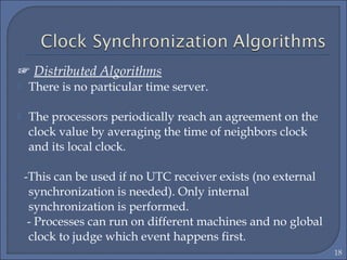 clock synchronization in Distributed System | PPT