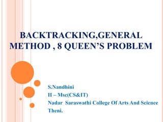 data structures- back tracking | PPTX