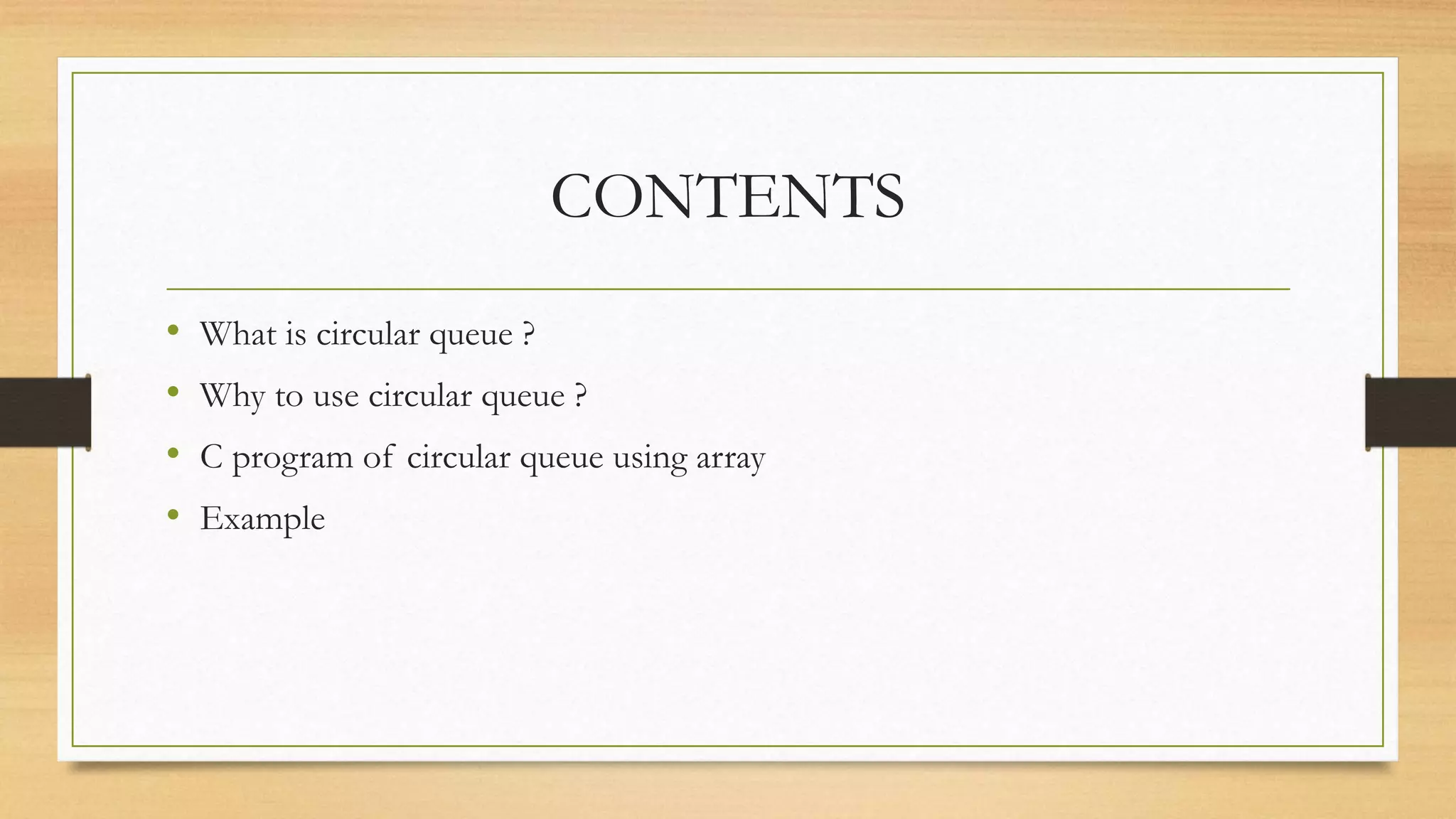 Circular Queue data structure | PPTX | Technology & Computing