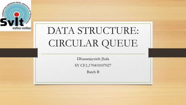 Circular Queue data structure | PPTX | Technology & Computing