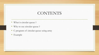 Circular Queue data structure | PPTX | Technology & Computing