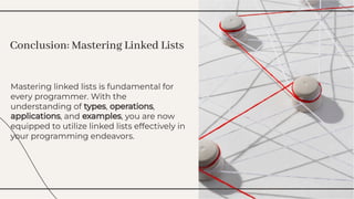mastering linked lists with examples diagrams | PDF