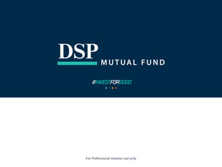 For Professional Investor use only
#INVESTFORGOOD
 