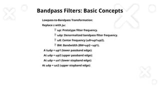 Filter Presentation for Digital Signal Processing | PPTX