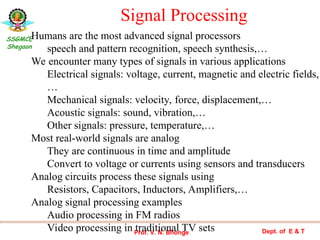 Digital signal processing concepts and real time applications | PPT