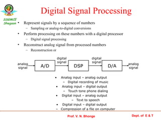 Digital signal processing concepts and real time applications | PPT
