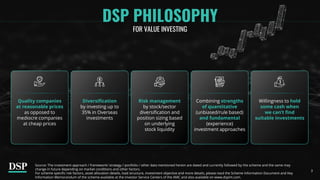 DSP Value Fund Presentation - October 2024 | PDF