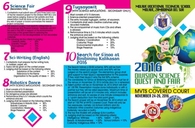 Division Science Quest And Fair 2016