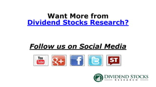 Want More from
Dividend Stocks Research?
Follow us on Social Media
 