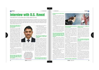 Interview with D S Rawat, as featured in tele.net magazine