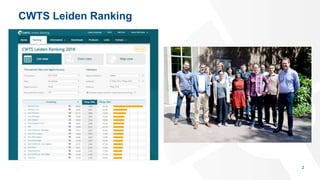 CWTS Leiden Ranking
2
 