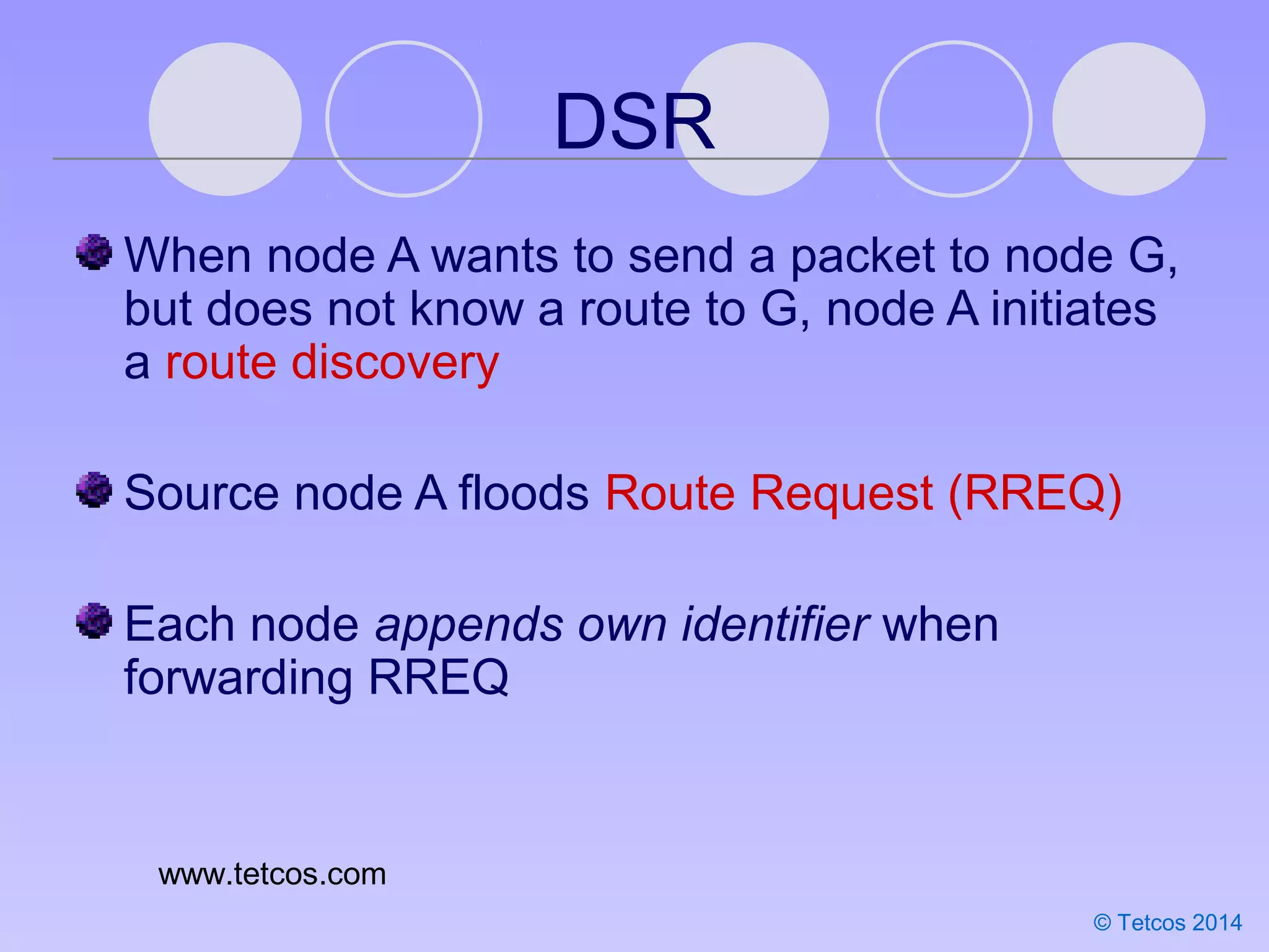 Dynamic Source Routing Sink hole attack | PPT