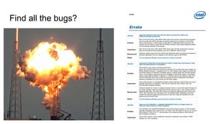 Find all the bugs?
 