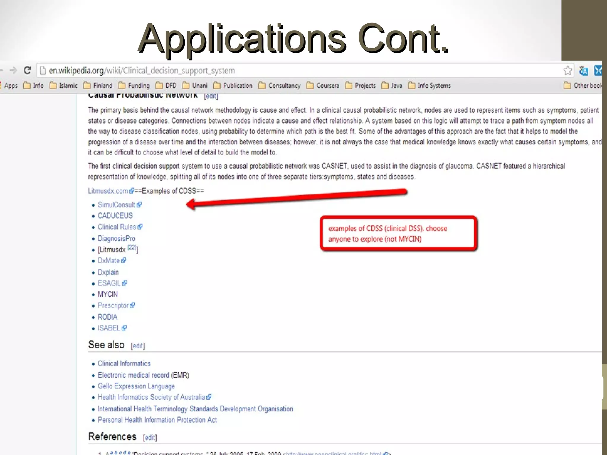 Applications Cont.Applications Cont.
DSS,UniversityofEducation
OkaraCampus
12
 