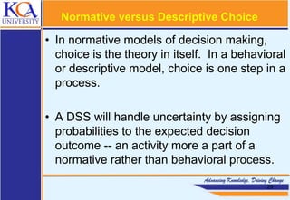 DSS - LESSON 2 - Decisions and Decision Makers.ppt