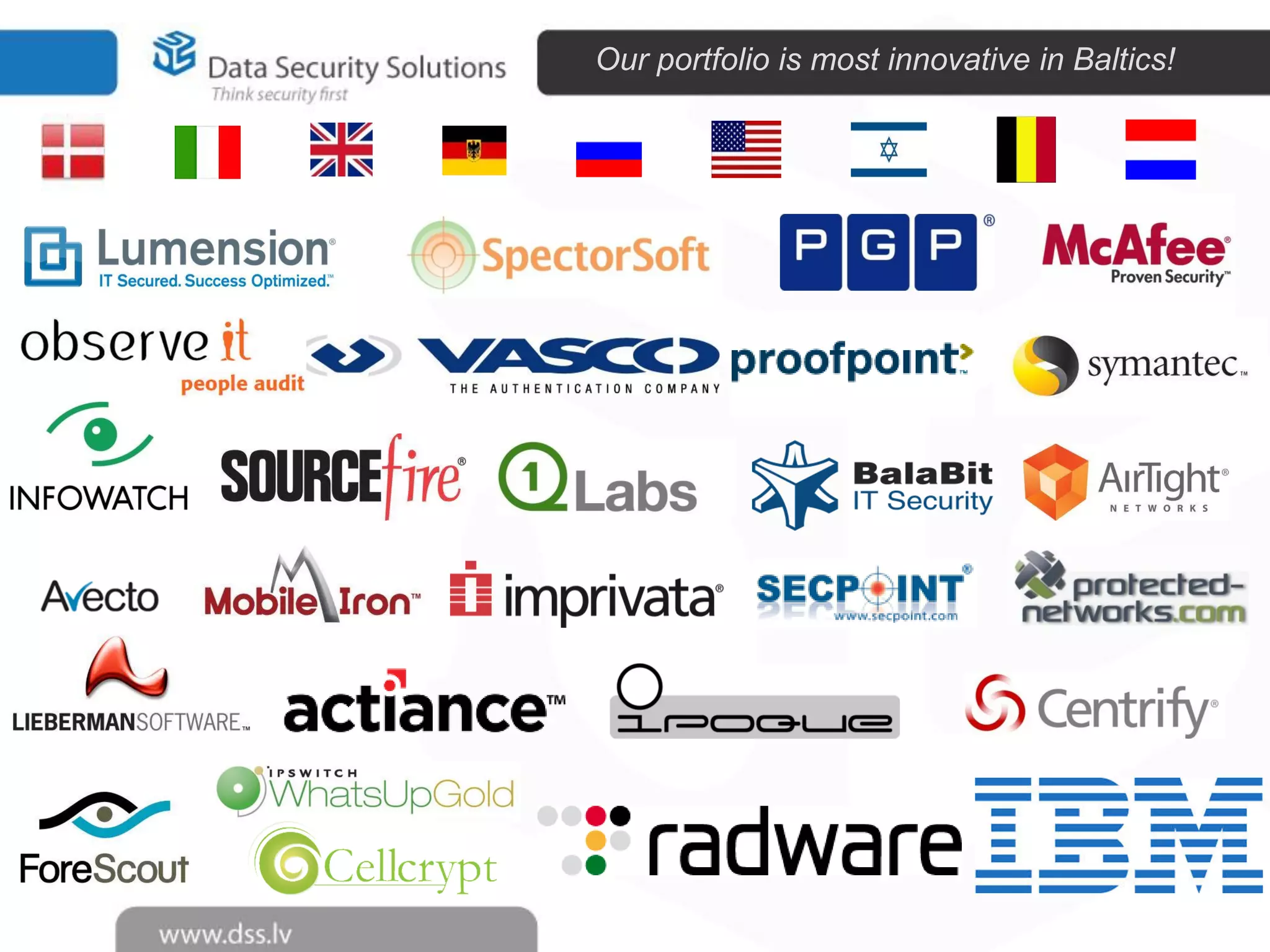 Our portfolio is most innovative in Baltics!

 