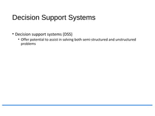 Introduction to Decision Support System | PPT