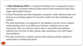 Comprehensive Introduction to Data Warehousing and Data Mining Concepts ...