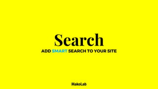 SearchADD SMART SEARCH TO YOUR SITE
 
