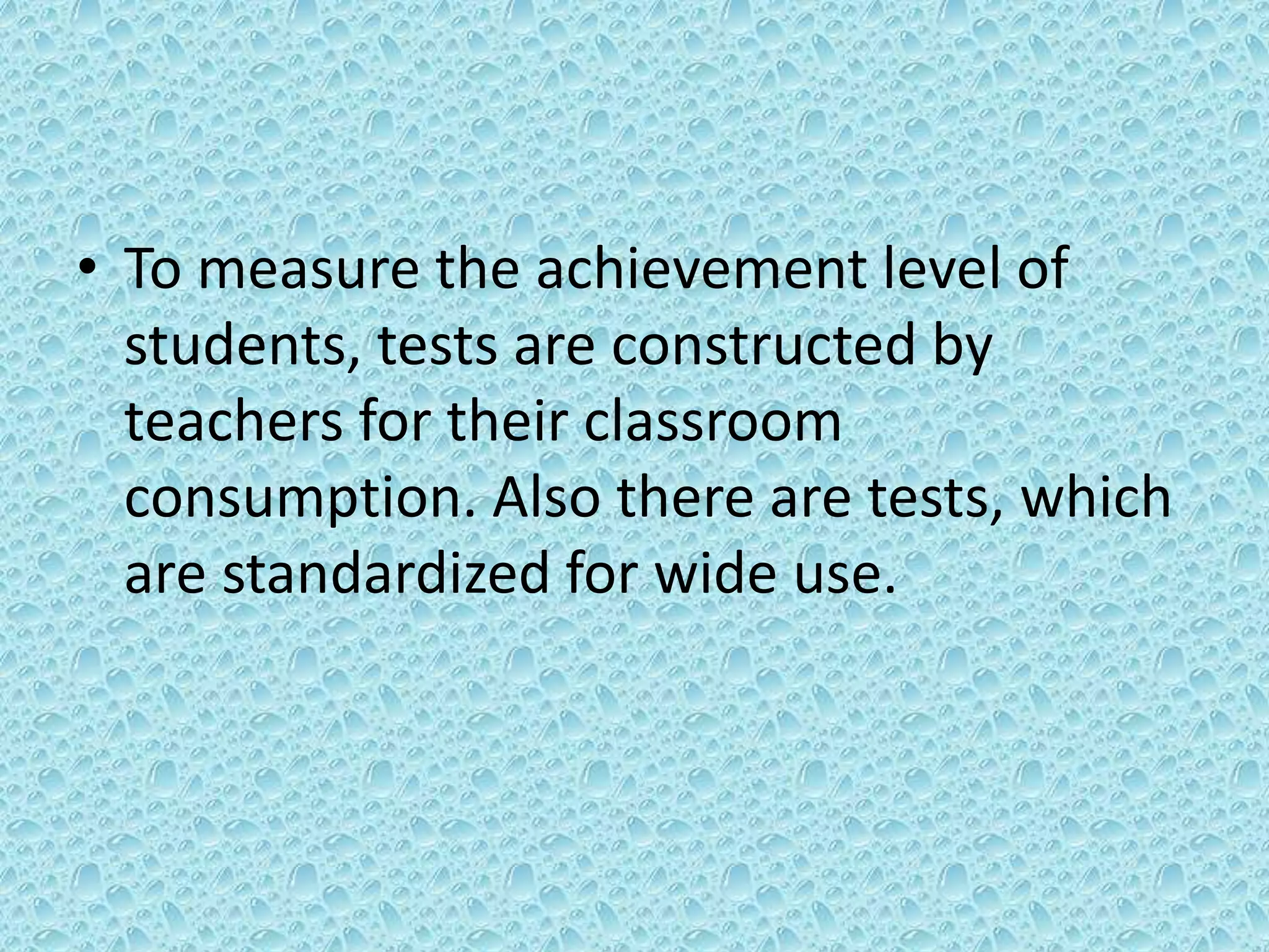 Teacher Made Test Vs Standardized Test Pptx