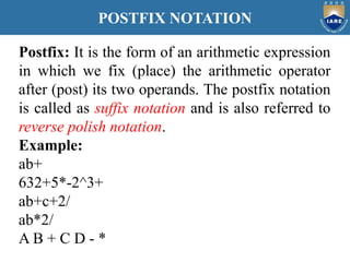Postfix Notion Examples Data Structures And Algorithms(stacks queues) | PDF