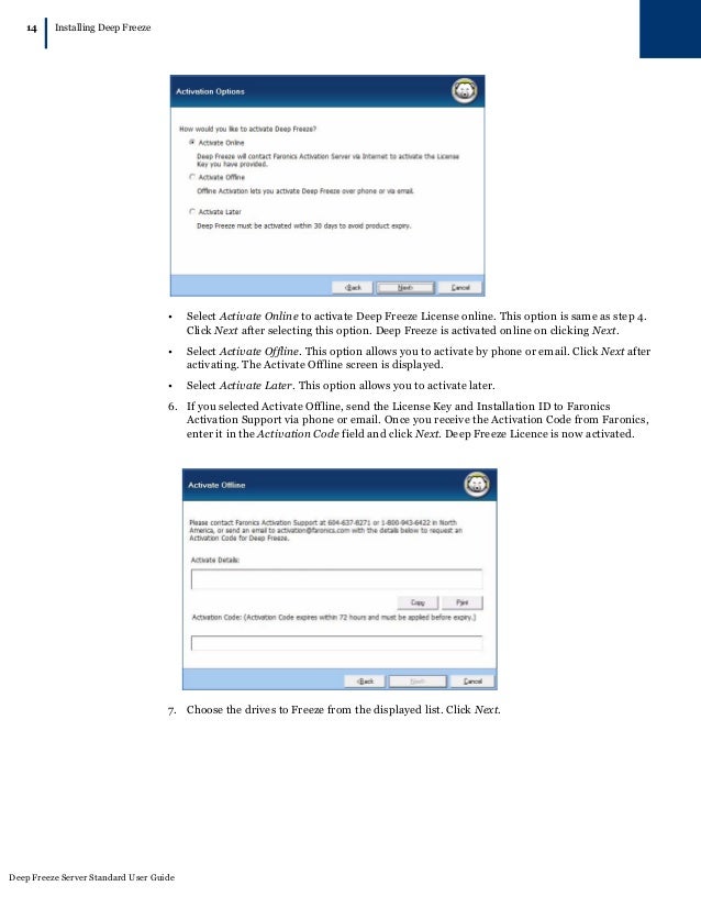 Faronics Deep Freeze Server Standard User Guide