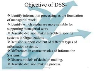Decision support system (mis ppt) | PPTX