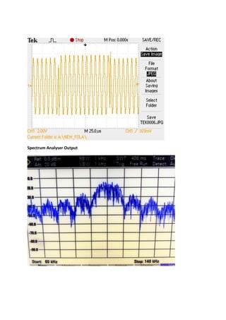 Spectrum Analyser Output
 
