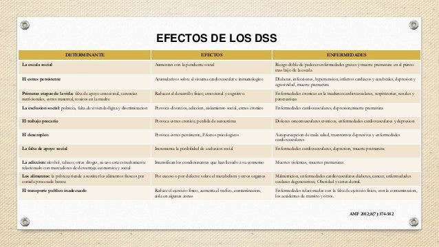 DSS SEGUN LA OMS DSS SEGUN LA OMS