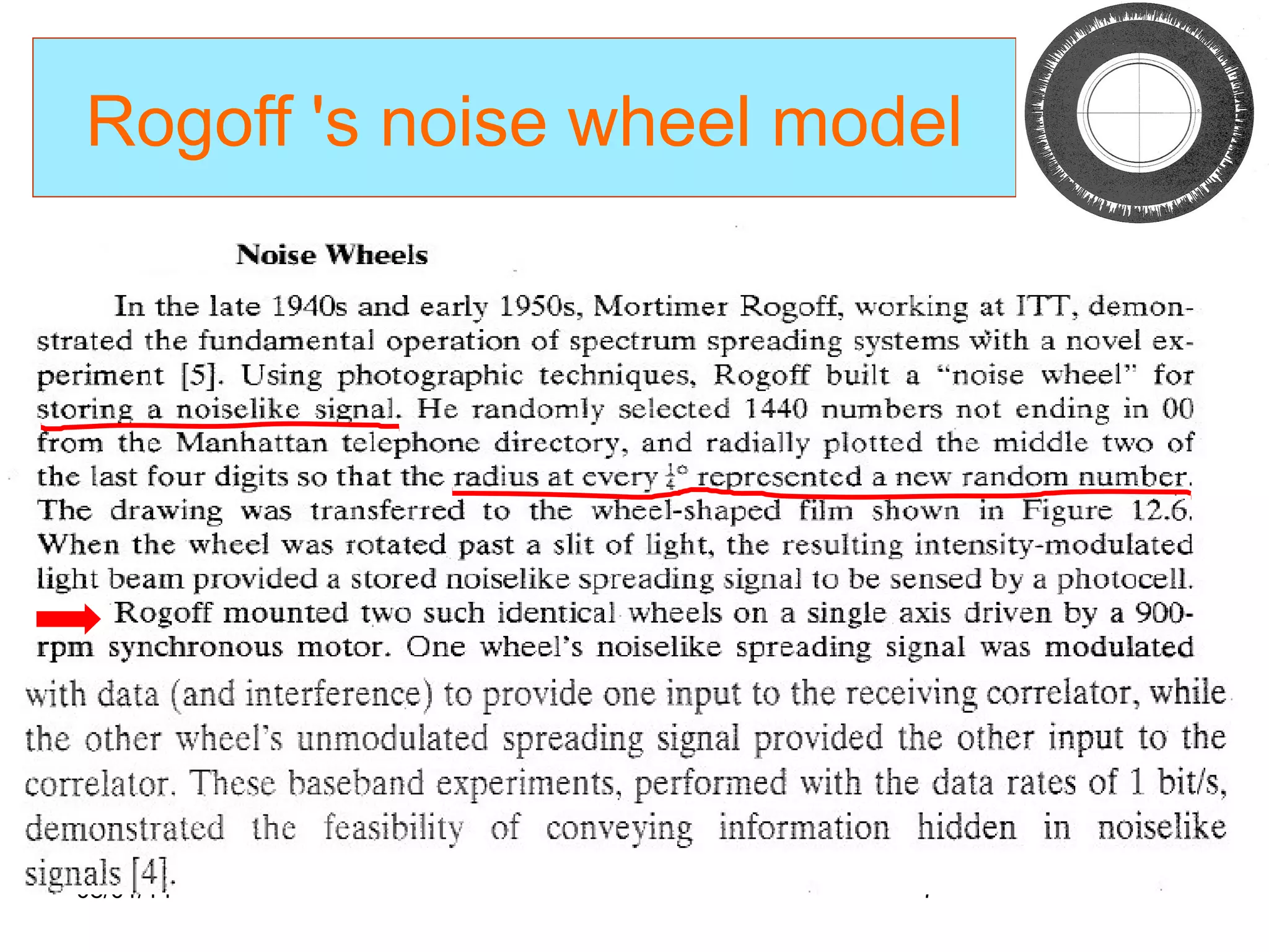 08/01/14 7
Rogoff 's noise wheel model
 