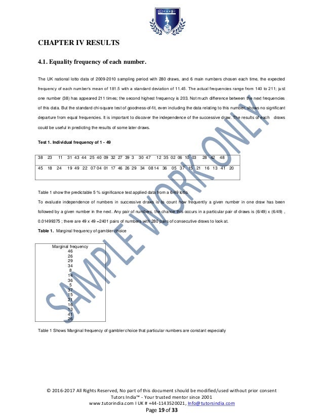 Statistical dissertation example image