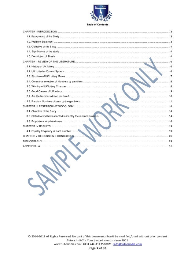Dissertation statistical services analysis