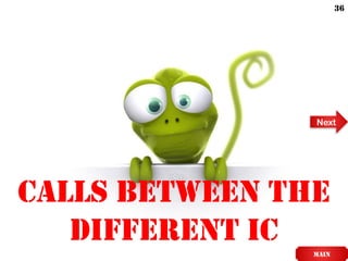 Calls between the
different IC
MAIN
Next
36
 