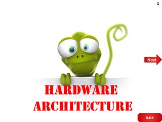 HARDWARE
Architecture
main
Next
5
 