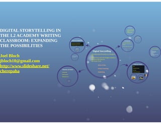 DIGITAL STORYTELLING IN THE L2 ACADEMY WRITING CLASSROOM: EXPANDING THE POSSIBILITIES