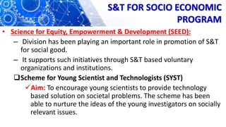 Dst Csr Program Department of Science and Technology(DST) | PPTX