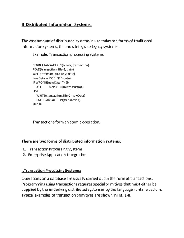 Distributed system Tanenbaum chapter 1,2,3,4 notes