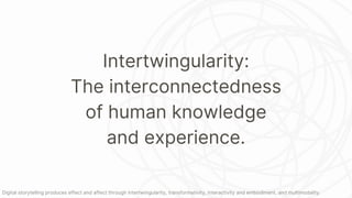 A New Framework for Digital Storytelling | PDF