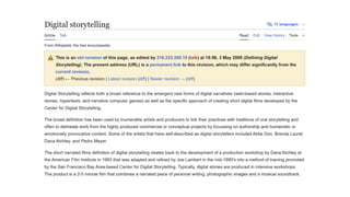 A New Framework for Digital Storytelling | PDF