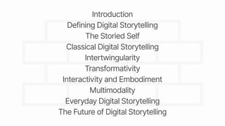 A New Framework for Digital Storytelling | PDF