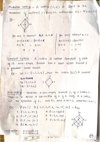 LATTICE in Discrete Structure