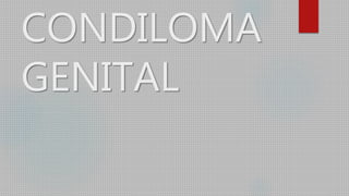 CONDILOMA
GENITAL
 
