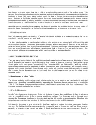 Physical Model Testing of Floating Offshore Structures | PDF