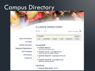 Campus Directory
 