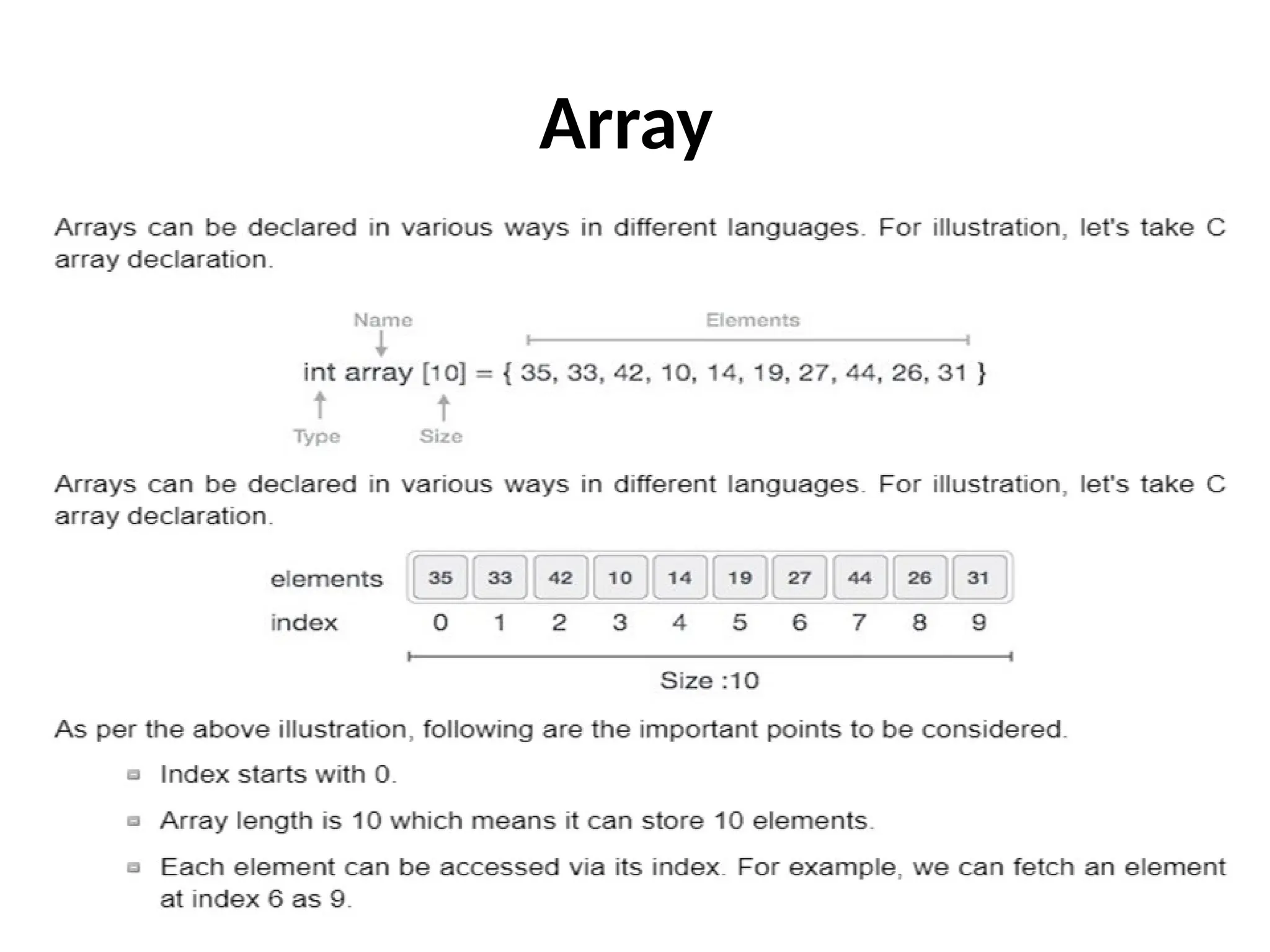 Array
 
